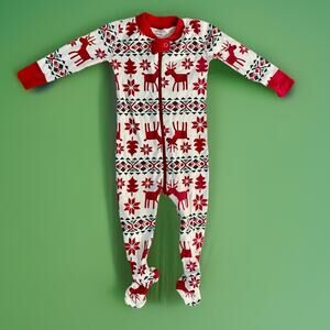 Hanna Andersson Pajamas 1 Pc. Toddler 75cm 12-18 M Dear Deer Holiday Christmas